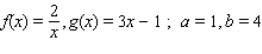 Sketch the graphs of the functions f and g and find the area of the region enclosed by these graphs and the vertical lines x = a and x = b.   A)      B)      C)      D)     