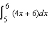 Evaluate the definite integral.   A)  -44 B)  88 C)  188 D)  56 E)  28