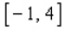 Find the area of the region under the graph of the function   on the interval   .