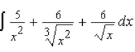 Find the indefinite integral.   A)    B)    C)    D)    E)   