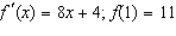 Find f(x)  by solving the initial value problem.   A)    B)    C)    D)    E)   