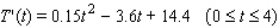 The temperature on a certain day as measured at the airport of a city is changing at the rate of     , where   is measured in hours, with   corresponding to 6 a.m. The temperature at 6 a.m. was   . What was the temperature at 9 a.m.? Please round your answer to whole degrees. A)    B)    C)    D)    E)   