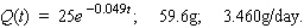 <strong>Phosphorus 32 has a half-life of 14.2 days. If 100 g of this substance are present initially, find the amount present after t days. What amount will be left after 7.1 days? How fast is the phosphorus 32 decaying when t = 7.1?</strong> A) B) C) D)