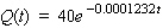 <strong>Suppose a radioactive substance decays according to the formula . How long will it take for the substance to decay to half the original amount?</strong> A) It will take 40 years for the substance to decay to half the original amount. B) It will take 5,170 years for the substance to decay to half the original amount. C) It will take 5,281 years for the substance to decay to half the original amount. D) It will take 5,626 years for the substance to decay to half the original amount.