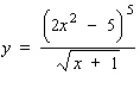 Use logarithmic differentiation to find the derivative of the function.   A)    B)    C)    D)    E)   