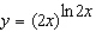 Use logarithmic differentiation to find the derivative of the function.   A)    B)    C)    D)    E)   