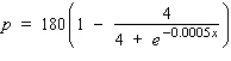 The monthly demand for a certain brand of table wine is given by the demand equation   where p denotes the wholesale price per case (in dollars) and x denotes the number of cases demanded. Find the rate of change of the price to the nearest hundredth of a cent per case when x = 1,000. __________ cents per case What is the price per case when x = 1,000. $__________ / case
