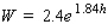 The Ehrenberg equation   gives the relationship between the height (in meters) and the average weight W (in kilograms) for children between 5 and 13 years of age. Round your answer to the nearest tenth. What is the average weight of a 10-year-old child who stands at 1.62 m tall?   kg Use differentials to estimate the change in the average weight of a 10-year-old child whose height increases from 1.62 m to 1.67 m.   kg