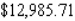 Bernie invested a sum of money 7 year(s)  ago in a savings account, which has since paid interest at the rate of 8% / year compounded quarterly. His investment is now worth $22,608.44. How much did he originally invest? A)    B)    C)    D)    E)   