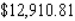Bernie invested a sum of money 7 year(s)  ago in a savings account, which has since paid interest at the rate of 8% / year compounded quarterly. His investment is now worth $22,608.44. How much did he originally invest? A)    B)    C)    D)    E)   