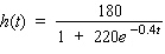 The height (in feet) of a certain kind of tree is approximated by   where   is the age of the tree in years. Estimate the age of a 90-ft tree. Round your answer to the nearest hundredth. __________ years