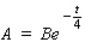 Use logarithms to solve the equation for t.  