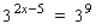 Solve the equation for x.   A)  x = 9 B)  x = 6 C)  x = 7 D)  x = 8