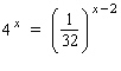 Solve the equation for x.   A)    B)    C)    D)   