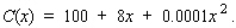 A manufacturer of tennis rackets finds that the total cost C(x) (in dollars) of manufacturing x rackets/day is given by   Each racket can be sold at a price of p dollars, where p is related to x by the demand equation   If all rackets that are manufactured can be sold, find the daily level of production that will yield a maximum profit for the manufacturer. __________ rackets/day