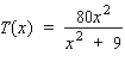 The total worldwide box-office receipts for a long-running movie are approximated by the function   where   is measured in millions of dollars and x is the number of years since the movie's release. Select the graph of the function T. A)    B)    C)    D)   
