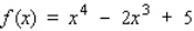 Find the inflection points, if any, of the following function. Otherwise, answer no solution.  