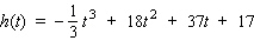 The height (in feet) attained by a rocket t sec into flight is given by the function   . When is the rocket rising and when is it descending?