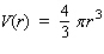 The volume of a spherical cancerous tumor is given by   . If the radius of a tumor is estimated at 0.7 cm, with a maximum error in measurement of 0.007 cm, determine the error that might occur when the volume of the tumor is calculated. Round the answer to the nearest thousandth, if necessary.   __________  