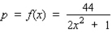 A certain country's government economists have determined that the demand equation for soybeans in that country is given by   , where p is expressed in dollars/bushel and x, the quantity demanded each year, is measured in billions of bushels. The economists are forecasting a harvest of 1.8 billion bushels for the year, with a maximum error of 15% in their forecast. Determine the corresponding maximum error in the predicted price per bushel of soybeans. Round the answer to the nearest percent. __________%