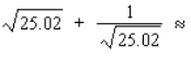 Use a differential to approximate   . Round the result to five decimal places, if necessary. Hint: Let   and compute dy with x = 25 and dx = 0.02 .   __________