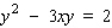 Find the second derivative   of the function defined implicitly by the equation.   A)    B)    C)    D)    E)   