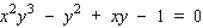 Find an equation of the tangent line to the graph of the function f defined by the given equation at the point   .   Give your answer in the form   .