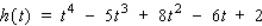 Find the first and second derivatives of the function.  
