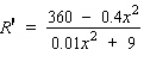 The quantity of Sicard wristwatches demanded each month is related to the unit price by the equation   , where p is measured in dollars and x in units of a thousand. Find the marginal revenue function   . A)    B)    C)    D)   