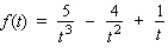 Find the derivative of the function f by using the rules of differentiation.   A)    B)    C)    D)    E)   