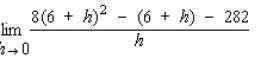Find the given limit by evaluating the derivative of a suitable function at an appropriate point.  