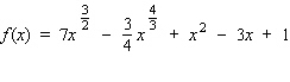 Find the derivative of the function by using the rules of differentiation.  