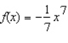 Use the four-step process to find the slope of the tangent line to the graph of the given function at any point.   A)    B)  6 C)    D)  7 E)   