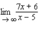 Find the indicated limit.  