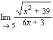 Find the limit, if it exists. Otherwise, answer no solution.  