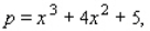 For the supply equation   where x is the quantity supplied in units of a thousand and p is the unit price in dollars, determine the price at which the supplier will make 4 units of the commodity available in the market. A)  p = $73 B)  p = $69 C)  p = $128 D)  p = $133 E)  p = $85