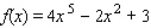 Determine whether the given function is a polynomial function or rational function. State the degree, if it is a polynomial function.   Answer polynomial or rational. __________ If a polynomial function, the degree is __________