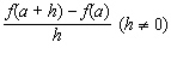 Find and simplify   for the function.  