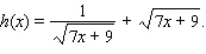 Find function f such that     and  