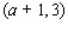 If the line passing through the points   and   is parallel to the line passing through the points   and   , what is the value of a?   __________