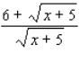Rationalize the numerator of the expression.   A)    B)    C)    D)    E)   