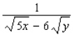 Rationalize the denominator of the expression.   A)    B)    C)    D)    E)   