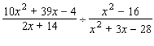 Perform the indicated operations and simplify the expression.   A)    B)    C)    D)    E)   