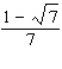 Rationalize the numerator of the expression.  