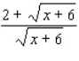 Rationalize the numerator of the expression.  