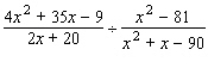 Perform the indicated operations and simplify the expression.  