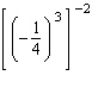 Evaluate the expression.   A)  4,096 B)  -1,024 C)  -6,561 D)  6,561 E)  -4,096