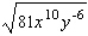 Simplify the expression. (Assume x and y are positive.)    A)    B)    C)    D)    E)   