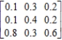 Determine whether the given matrix is stochastic. ​   ​  A)  Yes B)  No 