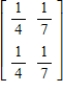 Determine whether the given matrix is stochastic. ​  